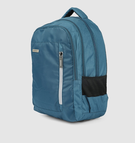 Unisex Blue Self-Design Backpack